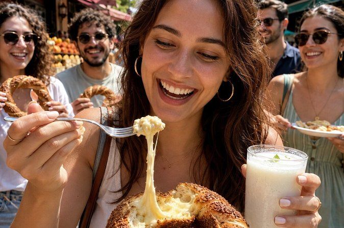 Vegetarian Kadıköy Street Food Crawl Simit and Mezze Feast
