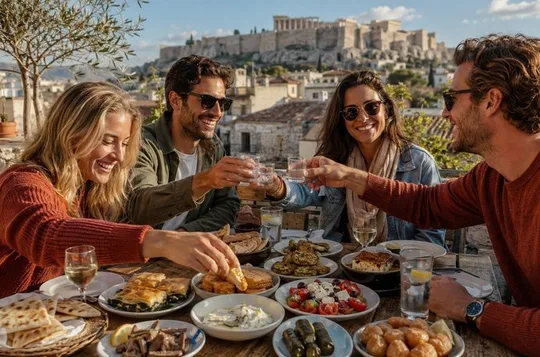 Athens Autumn Food & Walking Tour with Tastings