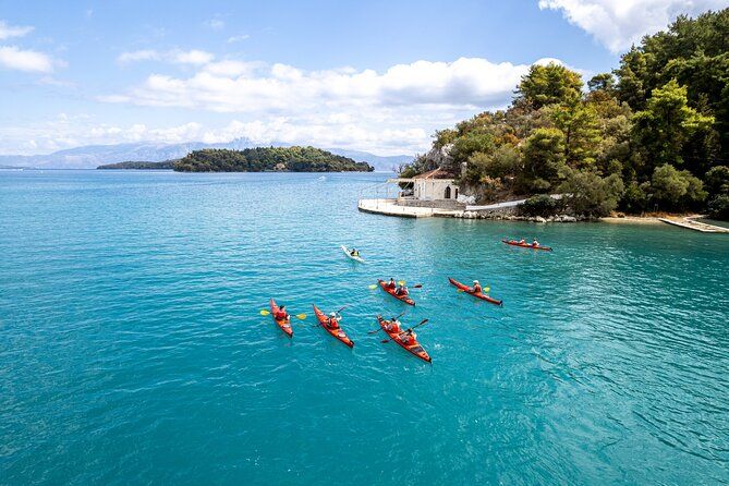 Lefkada, Nydri, Scorpios Kayak Odyssey Island Hopping
