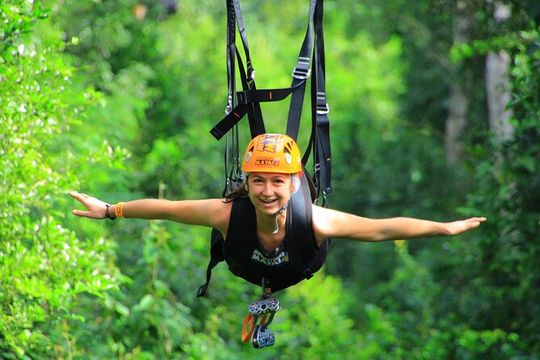 Tulum Mayan Ruins with Snorkel, Zipline and Rappel Jungle Thrills