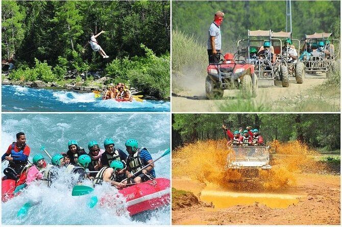 Antalya Super Combo 4-in-1: Rafting, Jeep Safari, Buggy & Zipline