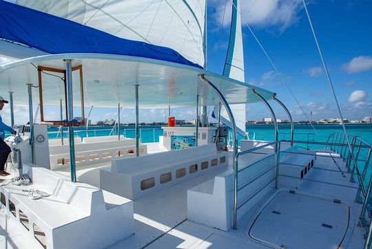 Giant Catamaran - Cancun to Isla Mujeres Playa Norte - Non Drowsy