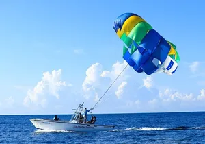 Los Cabos Parasailing Adventure Skybound over Cabo San Lucas Bay