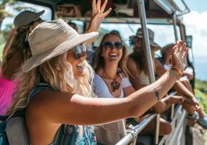 Fun & Affordable! West Maui Open-Air Sightseeing Tour!