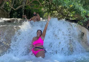 Dunn's River Falls and Bamboo Rafting with limestone foot massage