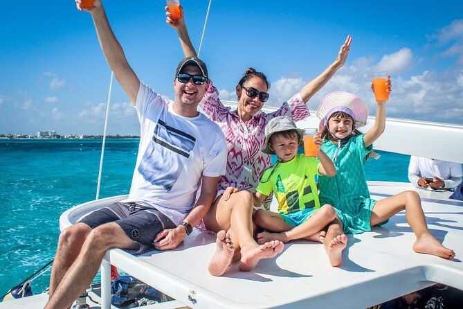 Free Transport 3 in 1 Isla Mujeres Catamaran with Snorkeling