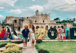 EK Balam Mayan Ruin & Cenote Hubiku & Valladolid from Cancun