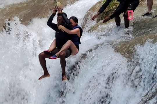 Bluehole and Secret Falls with shopping from Montego Bay