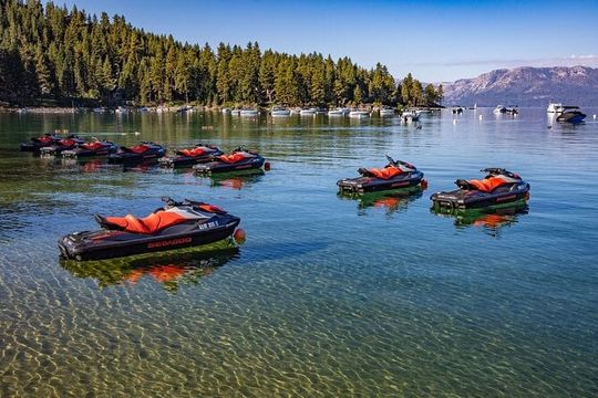 Jet Ski Rental Thrills on Zephyr Cove's Water