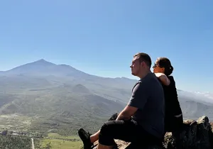 Trekking over Masca through laurel relict woods.Roque de Tarucho.
