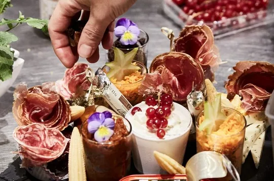 Immersive cellar tour, tasting and board meal