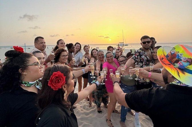 Sunset Party Bus tour with Champagne toast on the beach & Karaoke