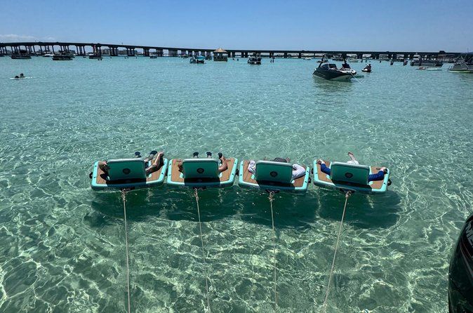Top Rated Crab Island Destin Boat Tour - Captain, Floats & Toys