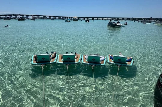 Top Rated Crab Island Destin Boat Tour - Captain, Floats & Toys