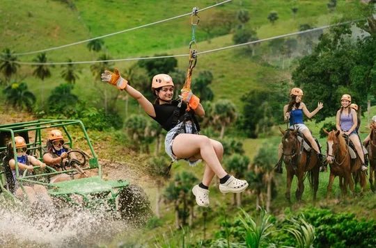 3-in-1 Activity-Buggy-Horse-Zipline-City Tours-Macao Beach