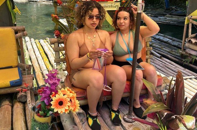 Bamboo Rafting with free lime stone massage all includes.