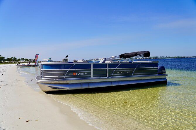 Full Day 90HP Pontoon Rental to Shell Island