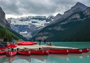 Experience Golden Hour at Moraine and Lake Louise