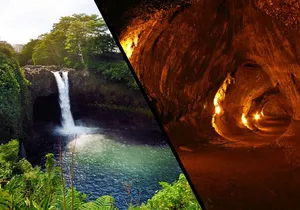 Best of Big Island: Volcanoes, Waterfall, Blacksand Beach & Lunch