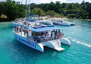 Dunn's River Falls with Catamaran Cruise Tour from Montego Bay