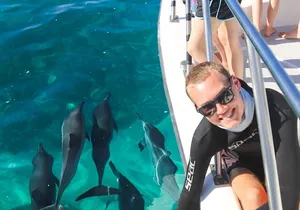 Wild Dolphin Swim, Turtle, Whale Safari with Guided Snorkeling