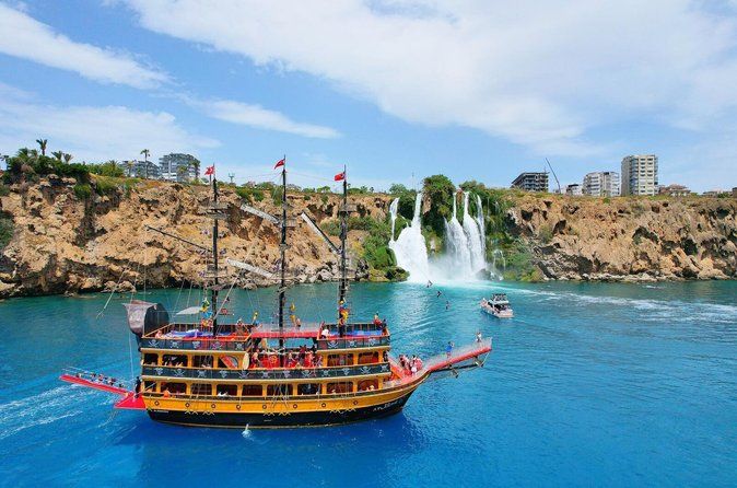 Antalya Pirate Boat Tour Visiting Duden Waterfall
