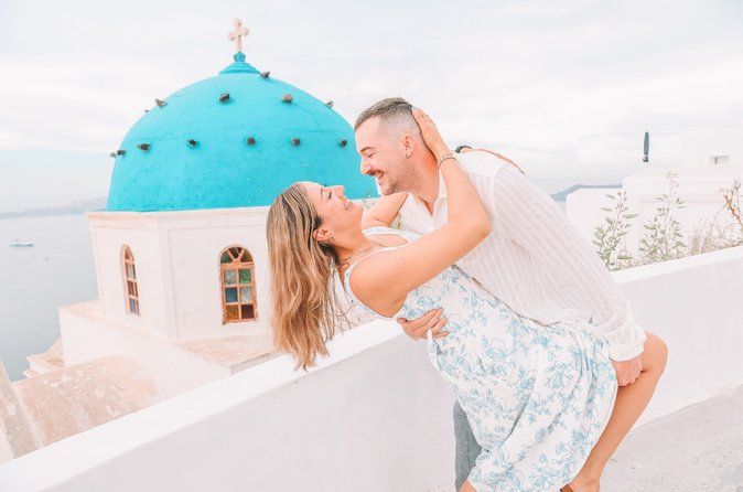 Santorini Private couple Photoshoot Tour ( Blue Domes )