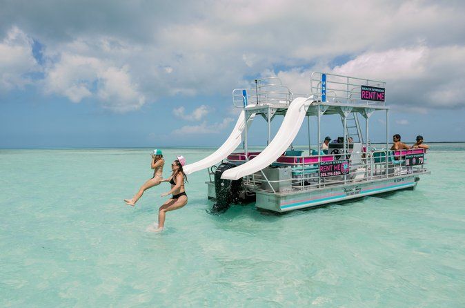 Pontoon Boat Rental with Slides from Key West