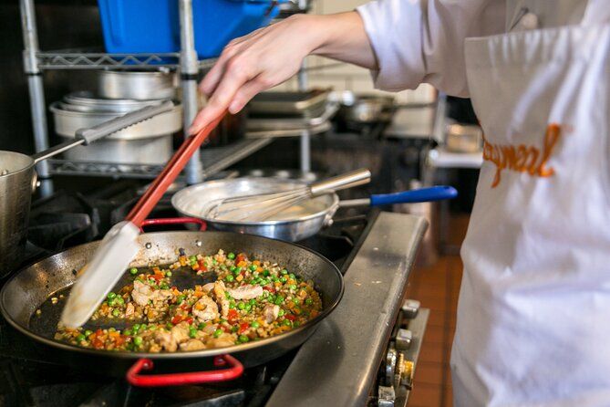 Make Spanish Tapas & Paella + Unlimited Wine (3-Course Meal)