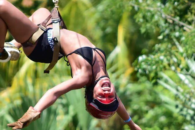 Tulum Adrenaline Mega Zipline 1km, ATV+Cenote Swim Day