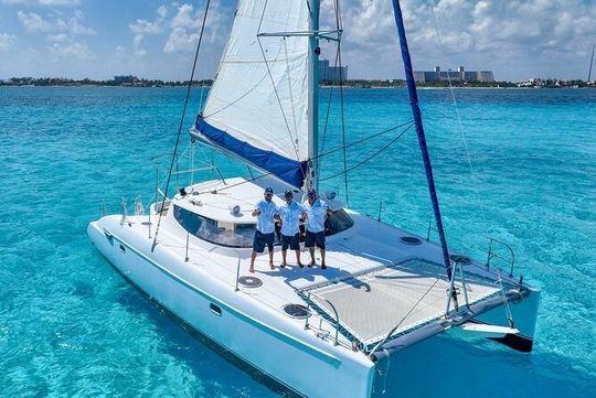 Isla Mujeres Catamaran Tour with Optional Pick-Up & Beach Club