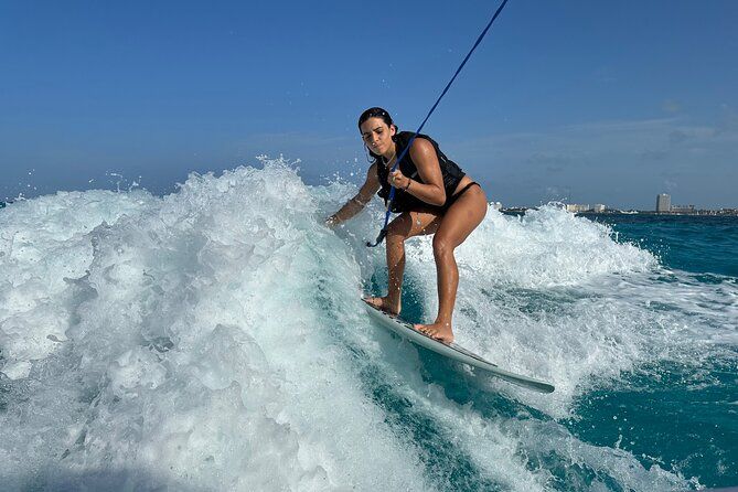 Private Wakeboard & Wakesurf in Cancun's Turquoise Waters 3 Hours