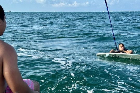 Wake Surfing Lessons & Snorkel Time in Crystal Blue Waters 6hr