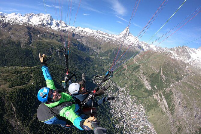 Zermatt Thermal Tandem Paragliding Flight with Matterhorn Views