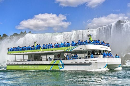Niagara Falls 1 Day Tour with Optional Maid of Mist Boat from NYC