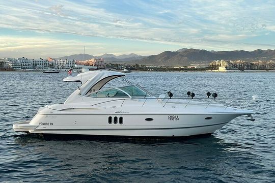 Private 42-foot luxury yacht tour in Los Cabos