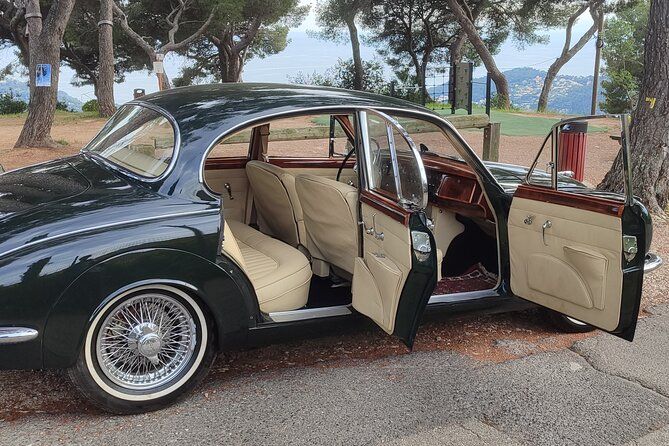 French Riviera Vintage Jaguar MK2 Tour with Scenic Stops