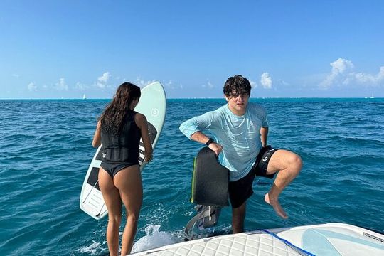 Wake Surfing Lessons & Snorkeling - #1 Experience in Cancun 4hr