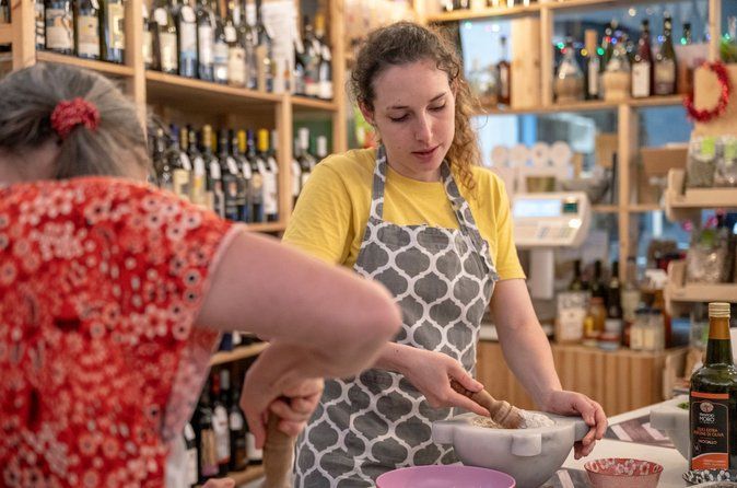 Genoese Pesto Lesson with Mortar, Pasta Tasting and Local Wine