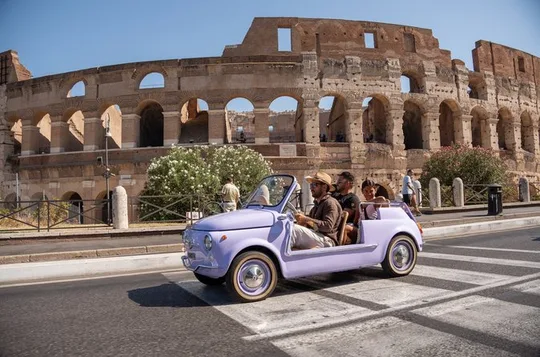Cabriolet Vintage Fiat 500 City tour with Photoshoot