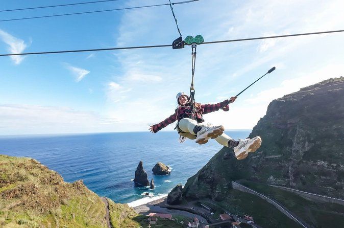 Madeira Jeep Tour Optional Zipline, GiantSwing and Volcanic Pools