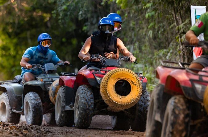 Tulum Adrenaline Mega Zipline 1km, ATV+Cenote Swim Day