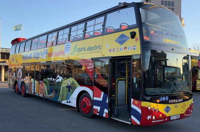 Oslo: biglietto per autobus turistico Hop-On Hop-Off valido 24 ore (linea grigia)