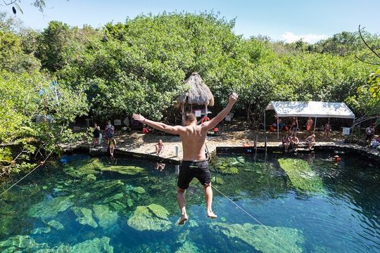 Dos Cenotes and Restaurant Lunch Private Adventure