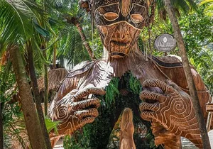 Tulum , Cenote tortuga , Nature statue and Playa del carmen