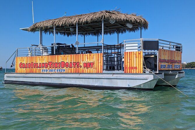 Crab Island Tiki Boat Private 4 Hour Excursion