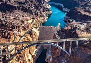 Hoover Dam Tour, Seven Magic Mountains & Las Vegas Sign Stop