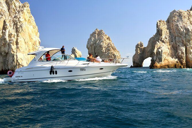 Private 42-foot luxury yacht tour in Los Cabos