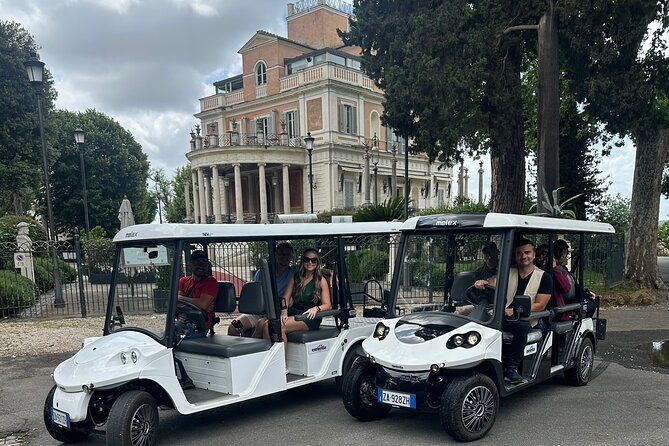 Baroque Rome: GolfCart tour with lunch in an authentic osteria