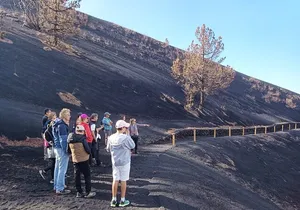 Tajogaite Volcano Visit near the crater Cumbre Vieja